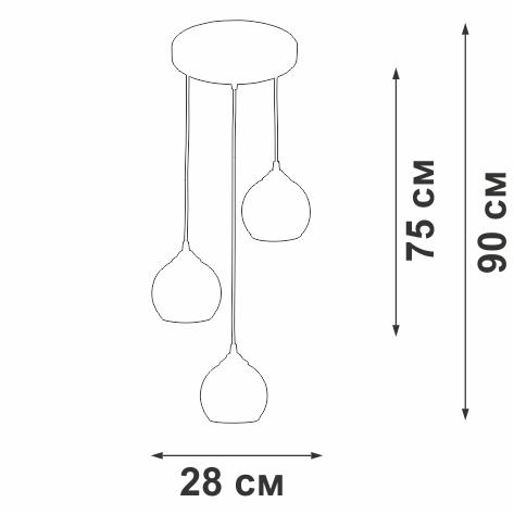 Каскадная люстра Vitaluce V3784-1/3S