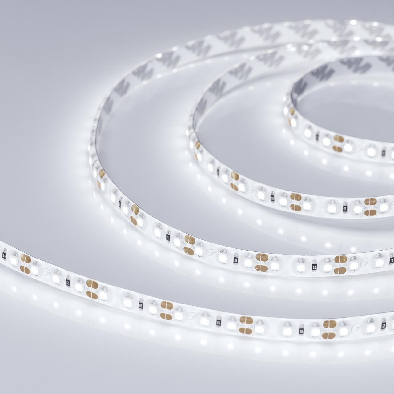 Светодиодная влагозащищенная лента Arlight 9,6W/m 120LED/m 2835SMD холодный белый 5M 014637(2)