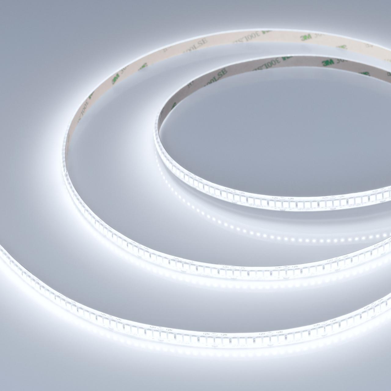 Светодиодная влагозащищенная лента Arlight 10W/m 80Led/m 2835SMD холодный белый 5M RTW-SE-A280-8mm 24V White6000 045563