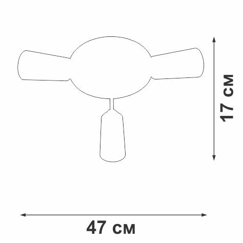Накладная люстра Vitaluce V3762-1/3PL