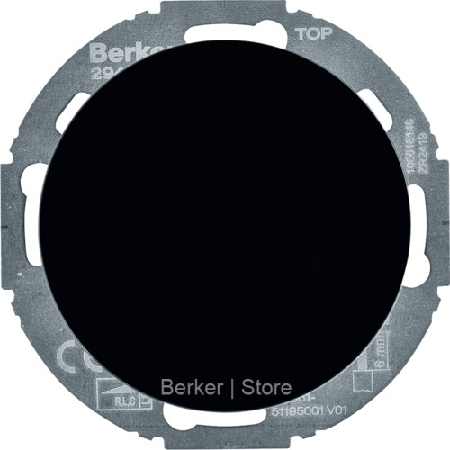 Berker R.classic Черный Универсальный поворотный диммер (R, L, C, LED)