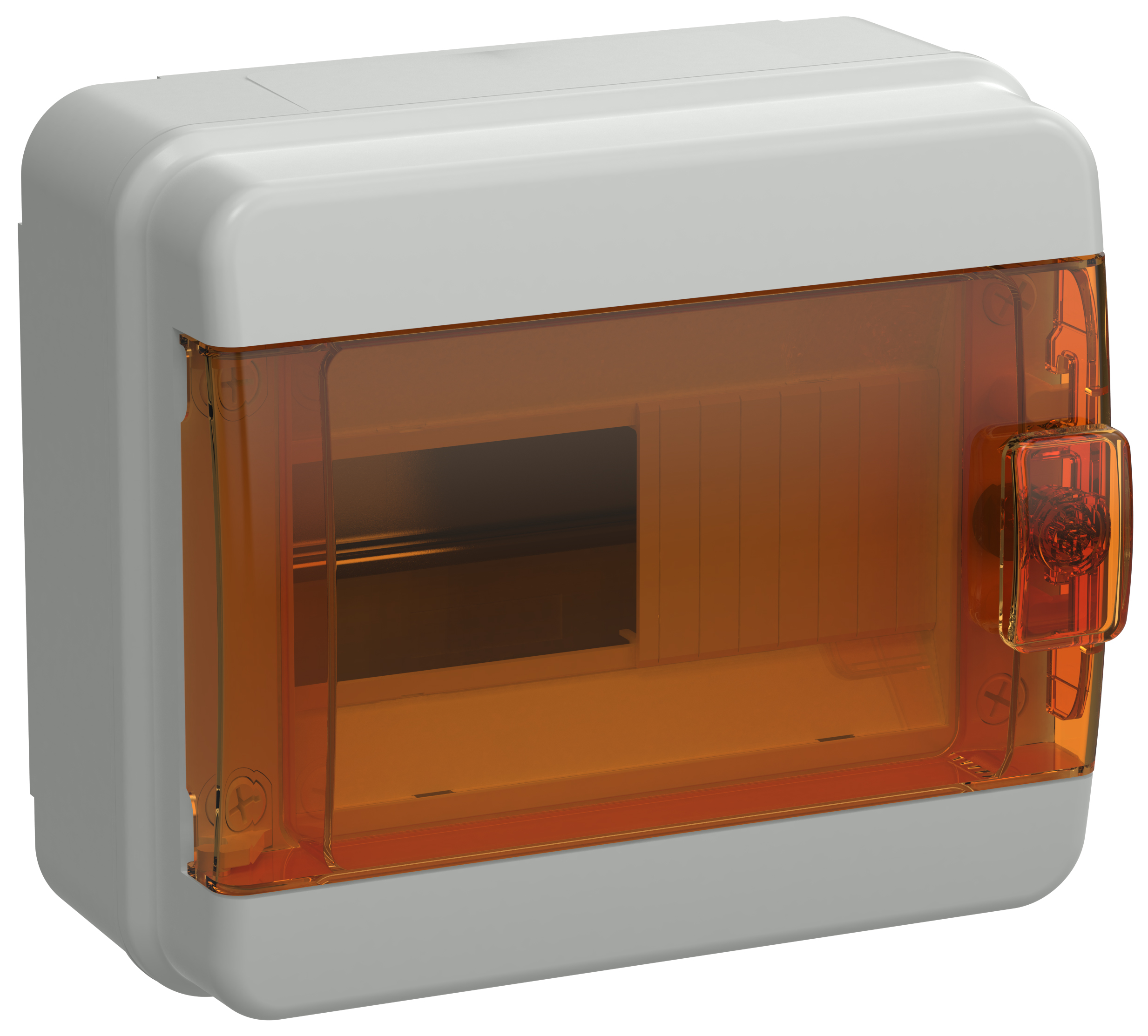 IEK TEKFOR Корпус пласт. КМПн-8 IP65 оранж. прозр. дверь