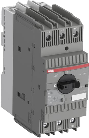 ABB Выключатель автоматический MS165-80 30кА с регулир. тепловой защитой 70А-80А Класс тепл. расцепит. 10