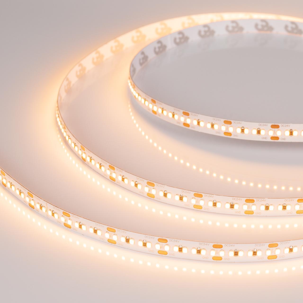 Светодиодная лента Arlight 8W/m 300LED/m 2216SMD теплый белый 5M 023560(2)