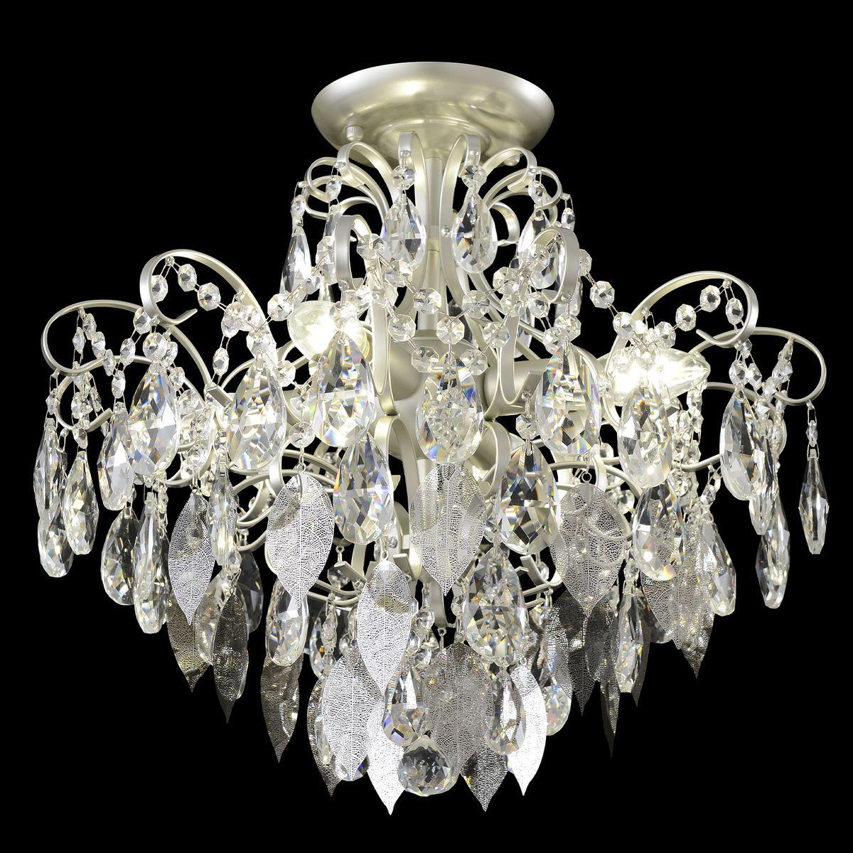Накладная люстра Crystal Lux ESMIRALDA PL4 SILVER