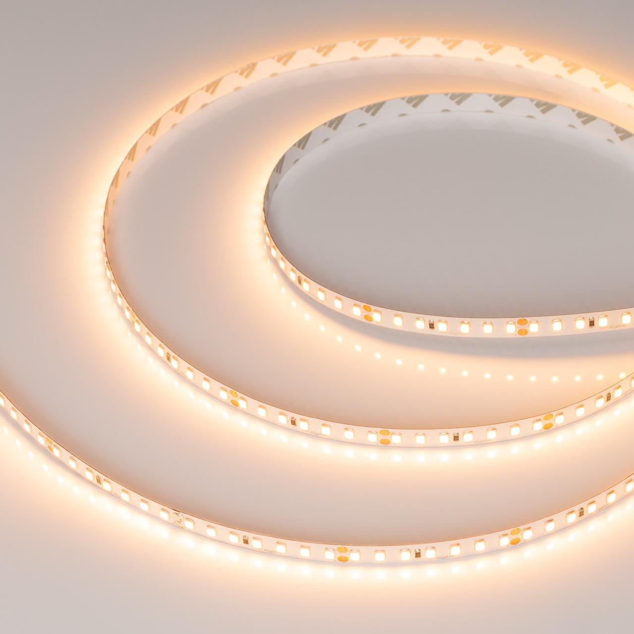 Светодиодная лента UL-A140-8mm 24V Warm2400 (15 W/m, IP20, 5m) Arlight 053455