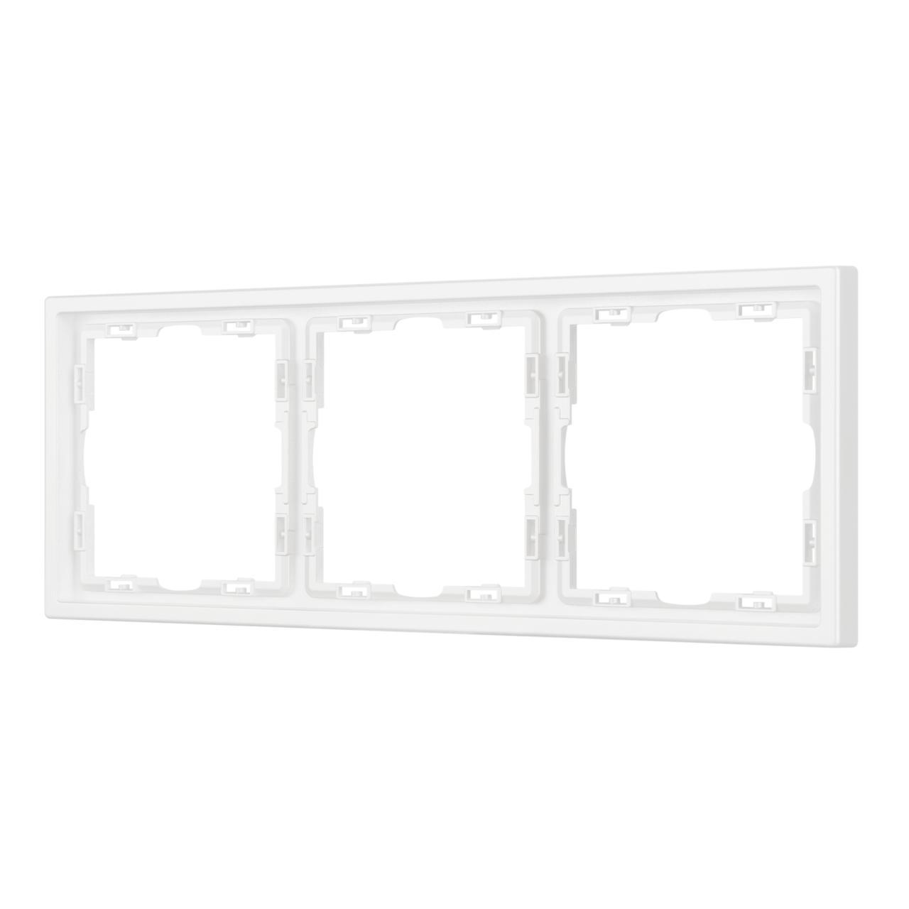 Рамка пластиковая Arlight FRM-NOBE-SFPL-3-WH 054219