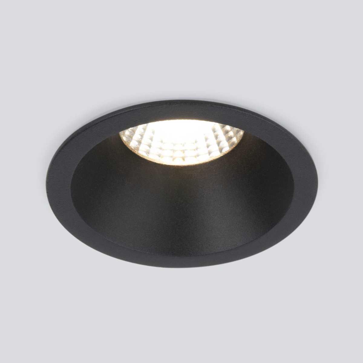 Встраиваемый светодиодный светильник Elektrostandard 15266/LED черный a055719