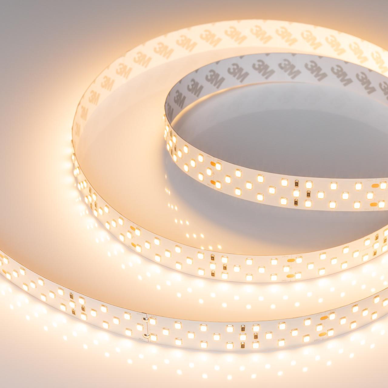 Светодиодная лента Arlight 27W/m 252LED/m 2835SMD теплый белый 5M 019929(2)