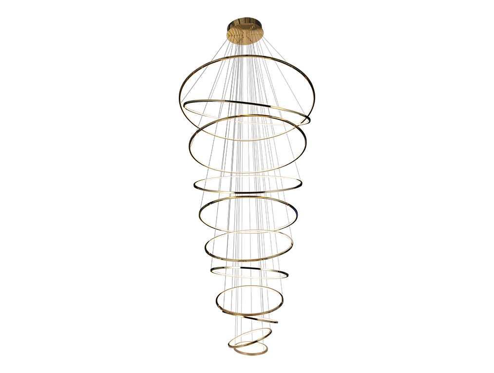 Каскадная люстра Newport 15211N/S brass