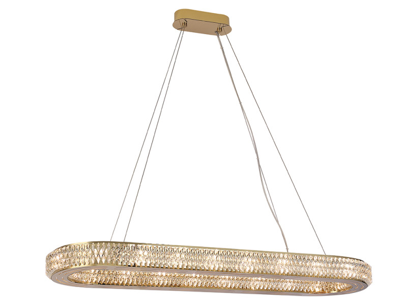 Подвесная люстра Newport 8560/100 C oval gold polished