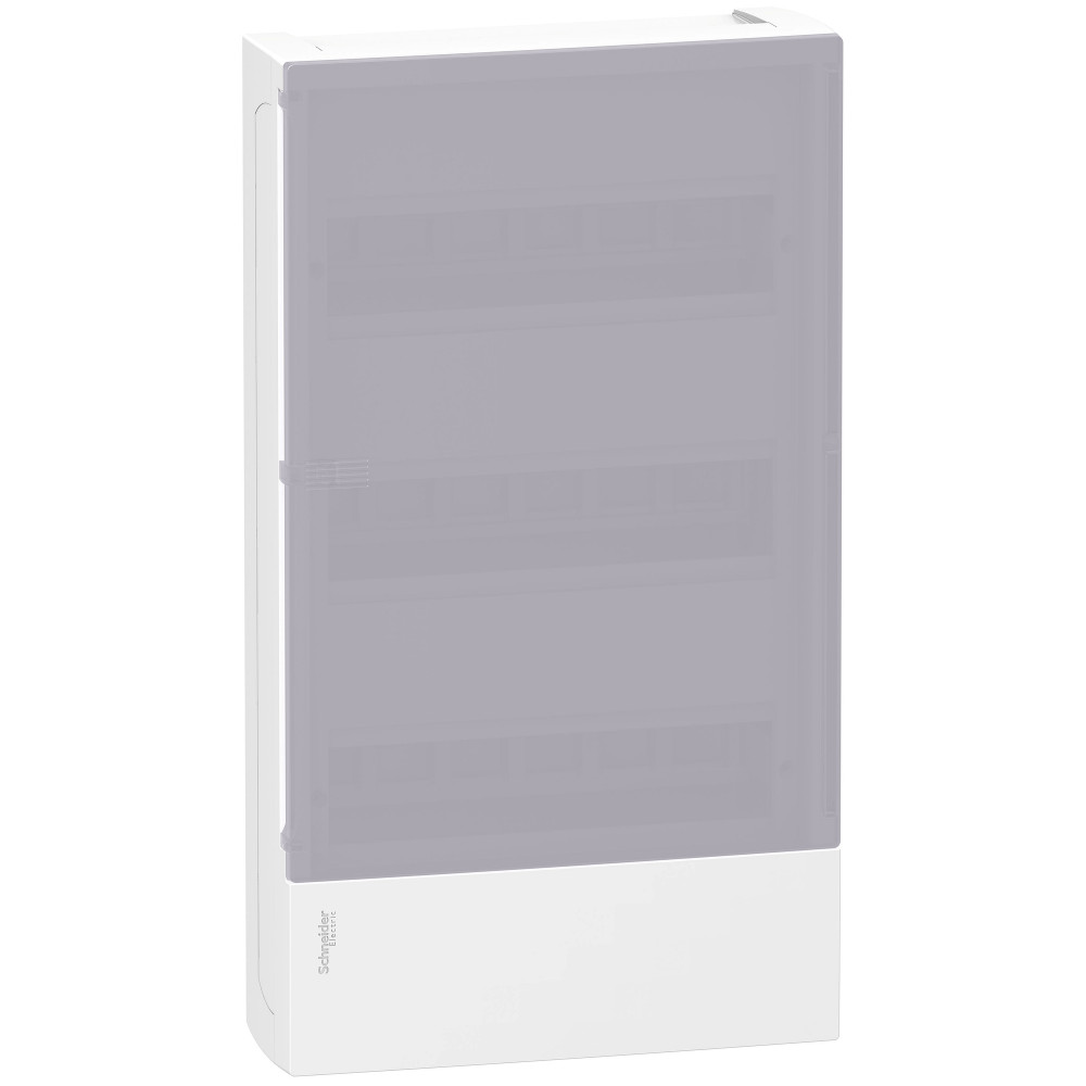 Schneider Electric RESI9 MP (Mini Pragma) Щит навесной с прозрачной дверью 3 ряда/36 модулей, IP40, IK07, 63А, 2 клеммы, Италия