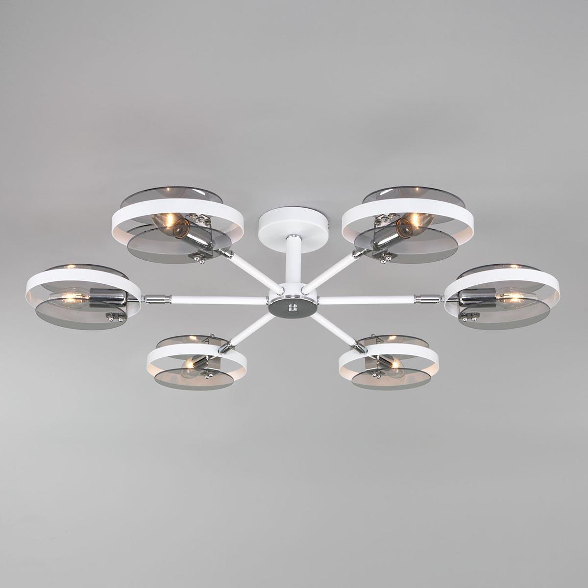 Потолочная люстра Eurosvet Gallo 70121/6 белый Smart