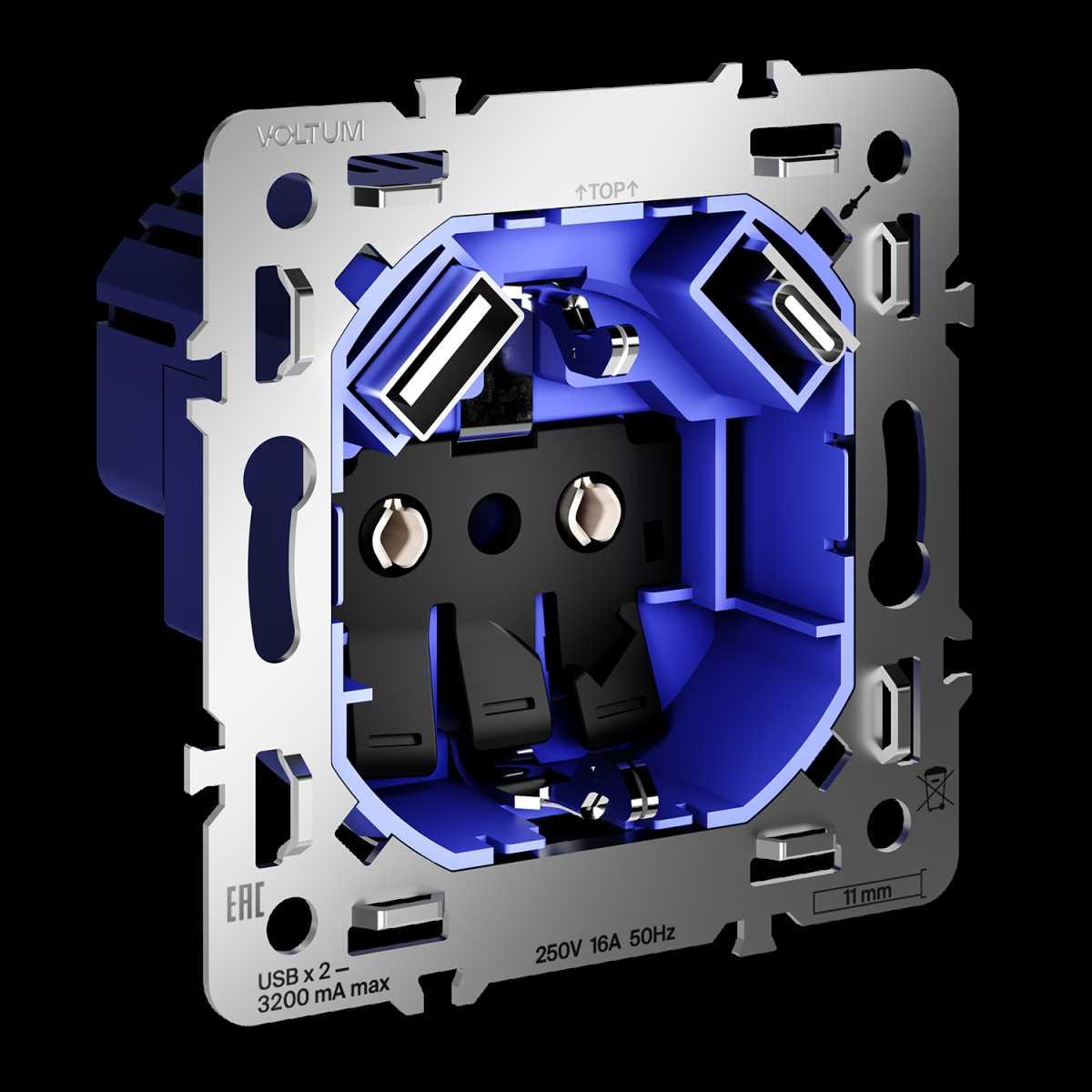 Розетка VOLTUM VLS0405M