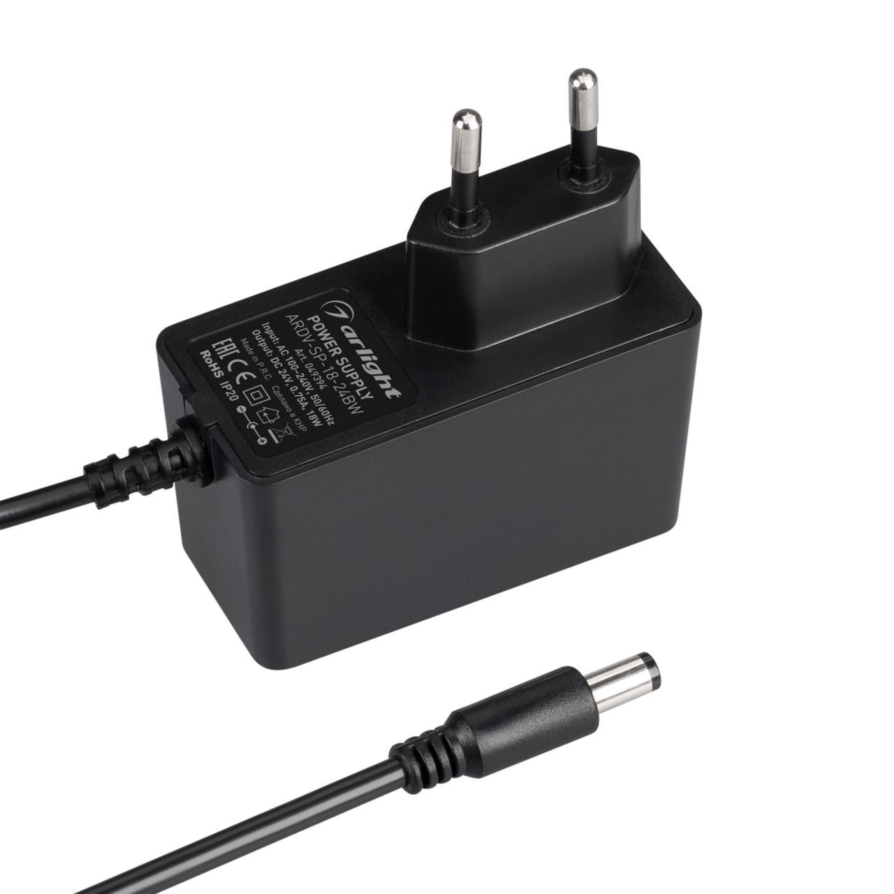 Блок питания ARDV-SP-18-24BW (24V, 0.75A, 18W) Arlight 049394