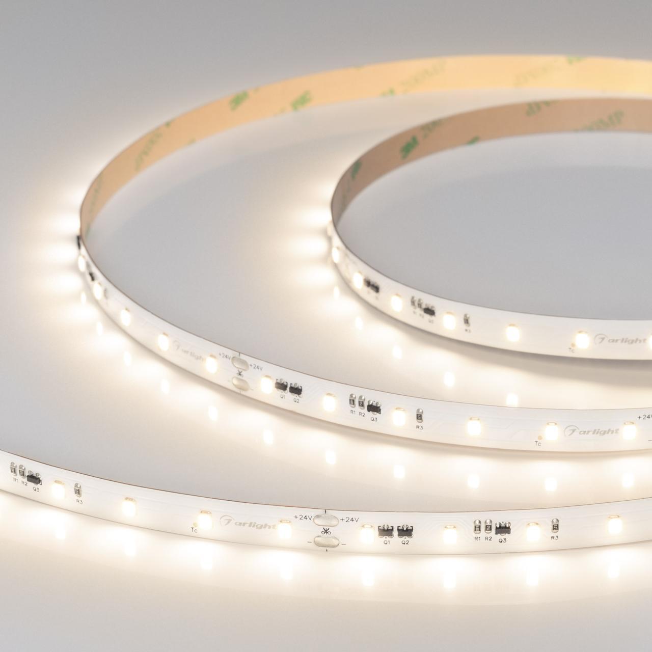 Светодиодная лента IC-A60-10mm 24V Warm3500 (4.8 W/m, IP20, 2835, 20m) Arlight 040669