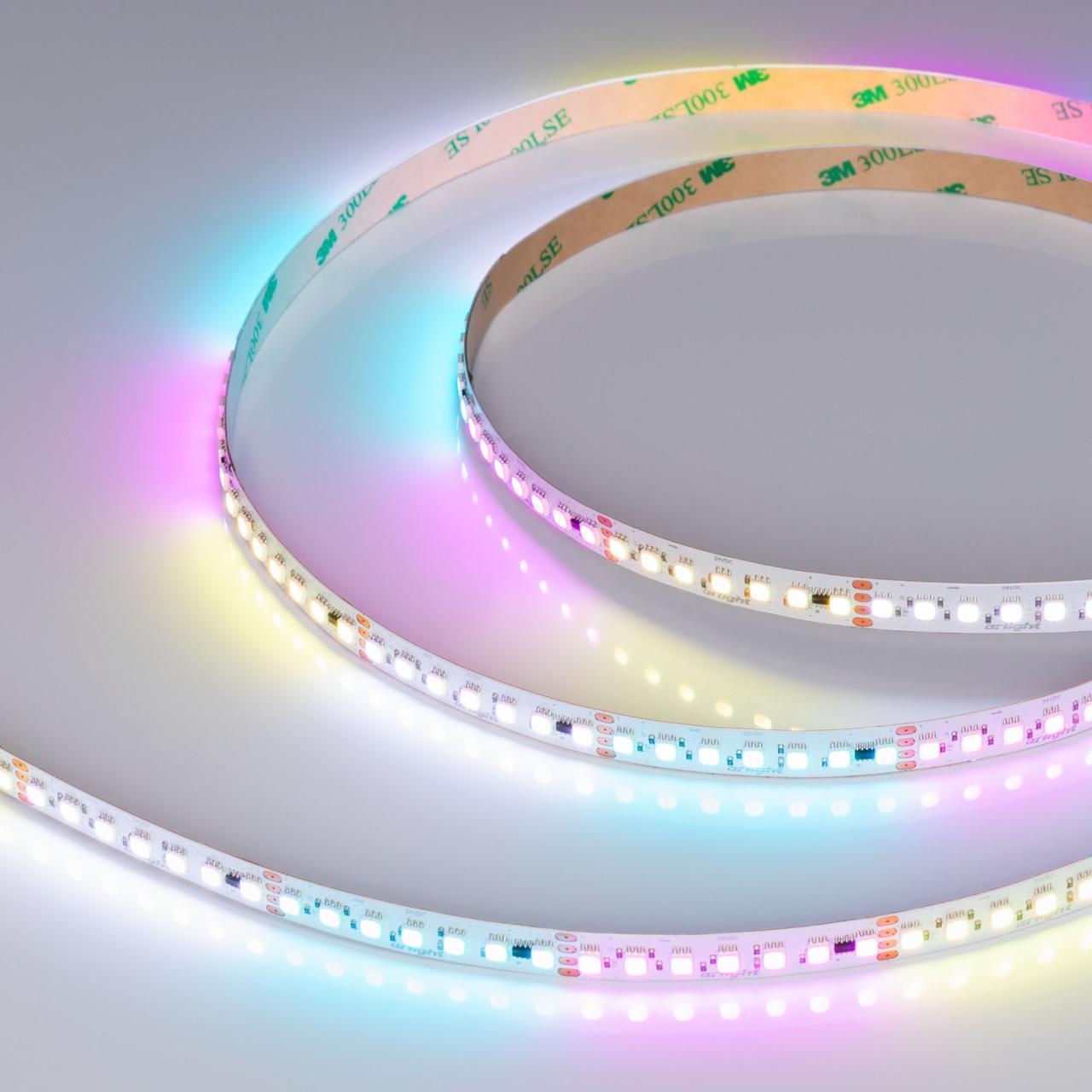 Светодиодная лента Arlight Бегущий огонь 22W/m 140Led/m 3535SMD разноцветный 5M SPI-F140-10mm 24V RGB-PX7-BPT 043132