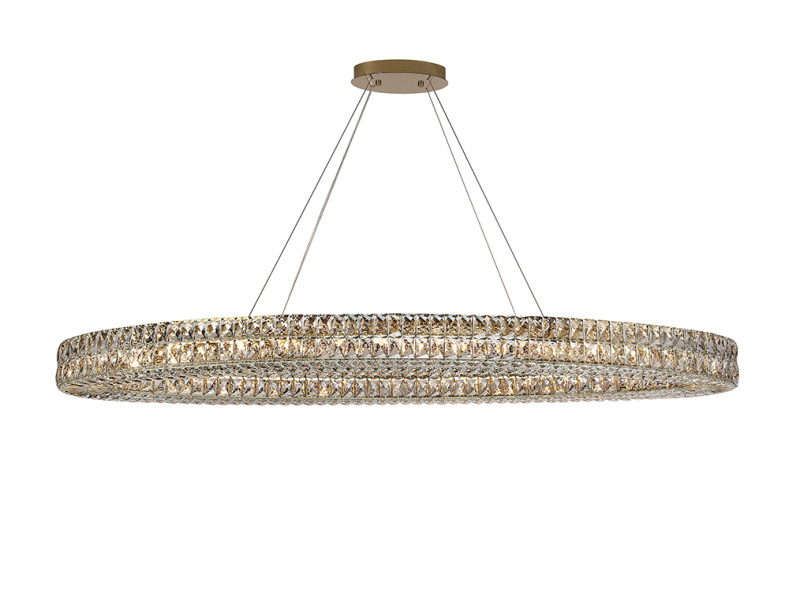 Подвесная люстра Newport 8550/160 C oval gold polished