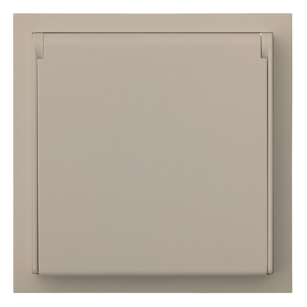 Розетка в сборе IP44, латте (35946 LT)