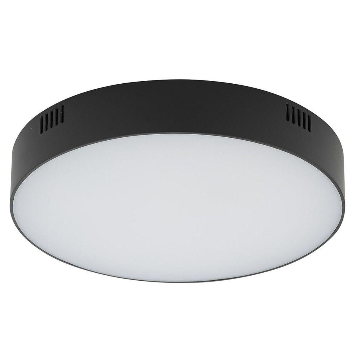 Потолочный cветильник Nowodvorski Lid Round Led Black 10408
