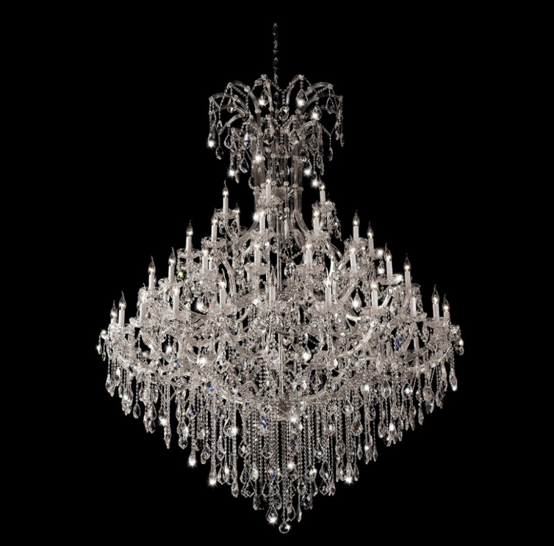Подвесная люстра Crystal Lux DIVA SP60 CHROME