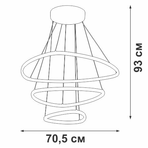 Каскадная люстра Vitaluce V04624-03/3S