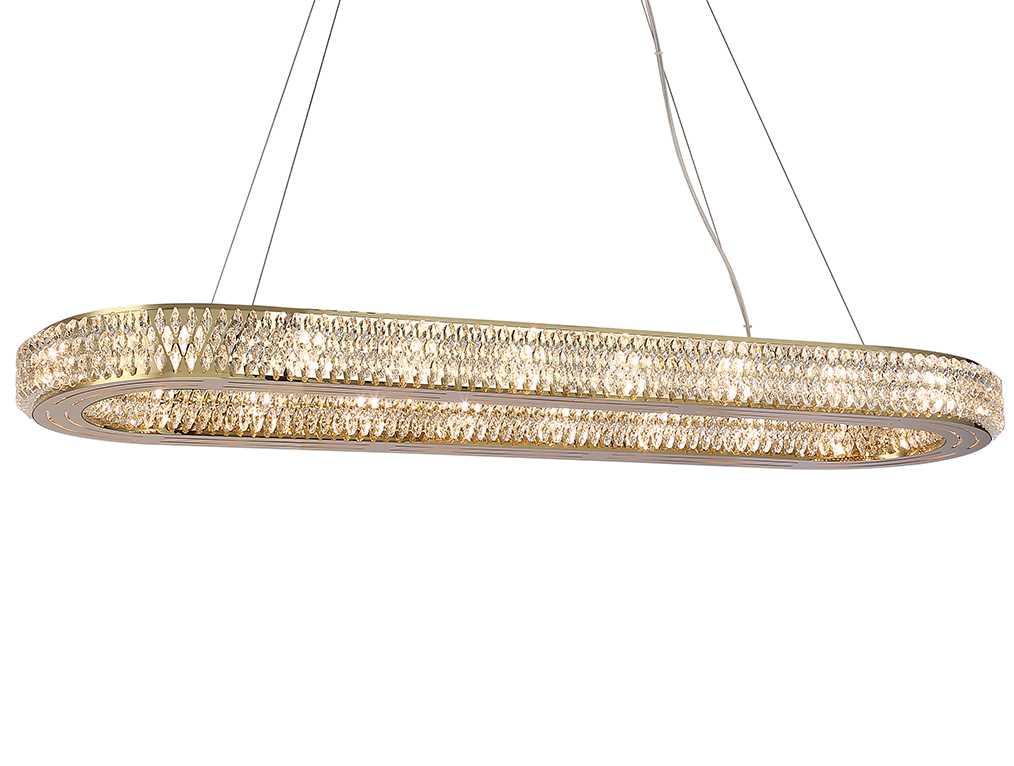 Подвесная люстра Newport 8560/100 C oval gold polished