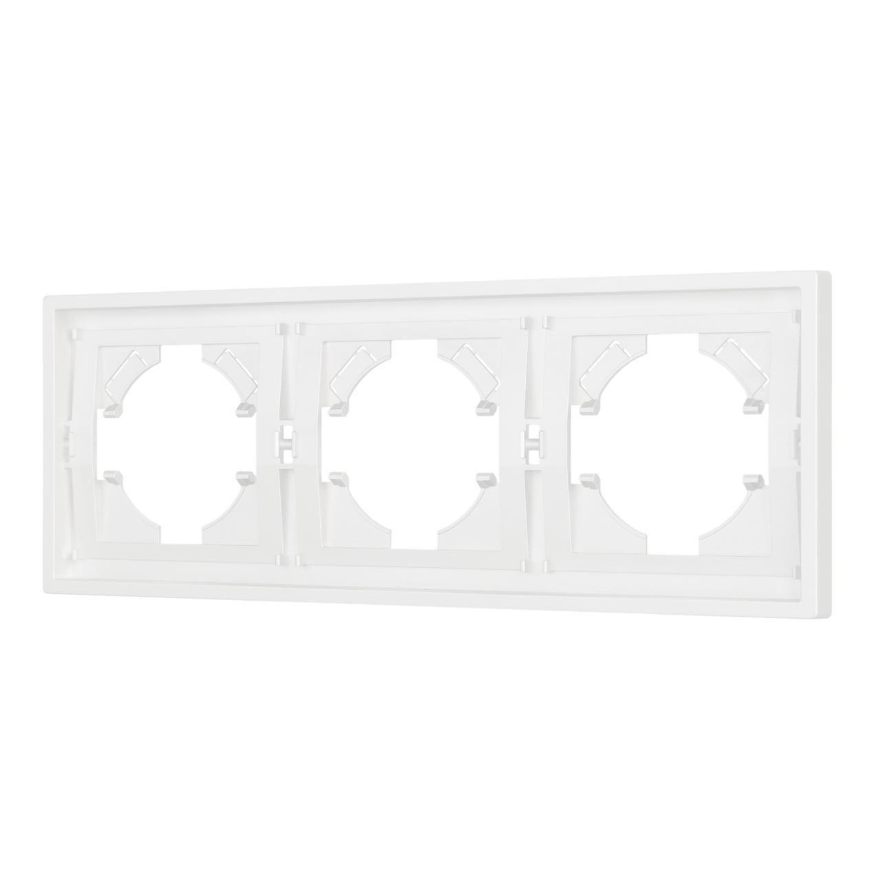 Рамка пластиковая FRM-TENDO-SFPL-3-WH Arlight 054653
