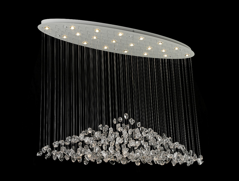 Каскадная люстра Newport 8230/140 С oval white clear