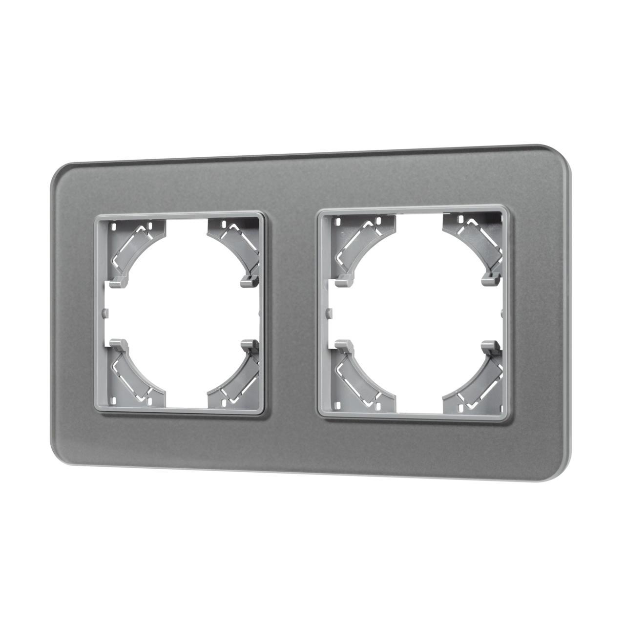 Рамка стеклянная FRM-OMALI-SFGS-2-GR Arlight 049710