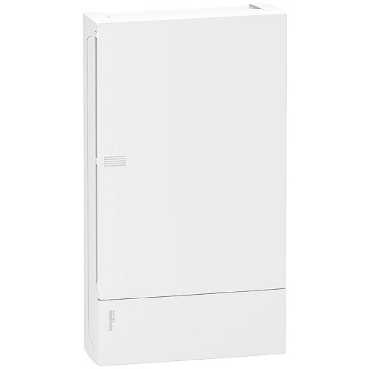 Schneider Electric RESI9 MP (Mini Pragma) Бокс навесной с белой дверью 3 ряда/36 модуля, IP40, IK07, 63А, 2 клеммы, Италия