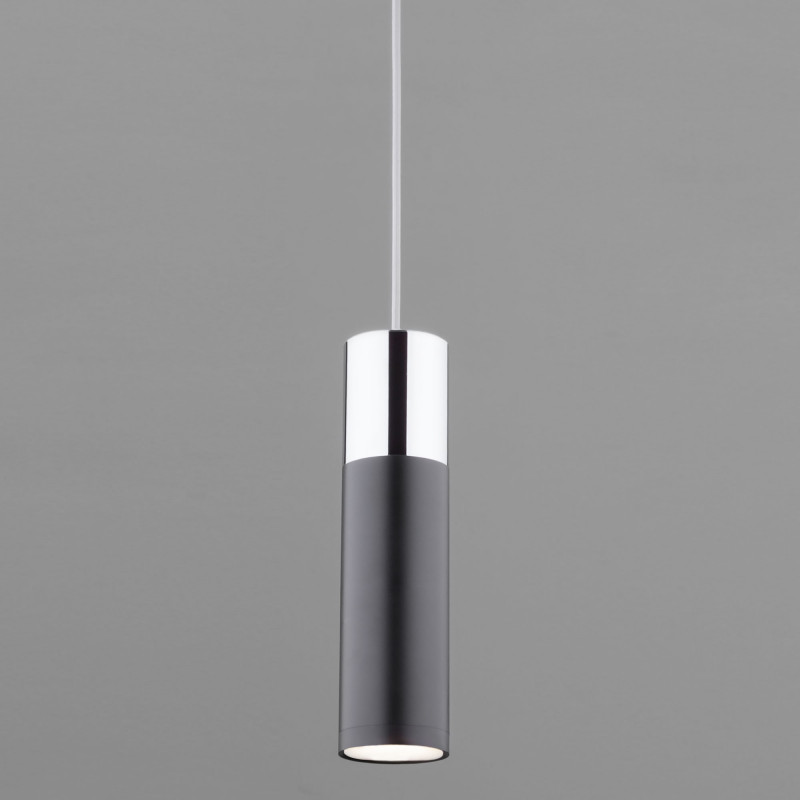 Подвесной светильник Eurosvet 50135/1 LED хром/черный