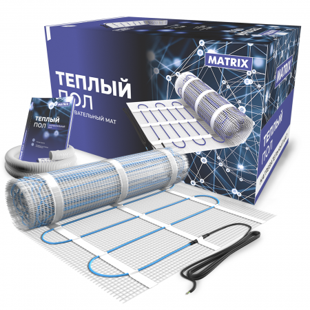 GRANDEKS Двухжильный нагревательный мат "MATRIX" 12,0кв.м. 1800 Вт