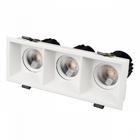 Светильник MS-FLOW-BUILT-S230x85-3x12W Warm3000 (WH, 55 deg, 230V) Arlight 053780