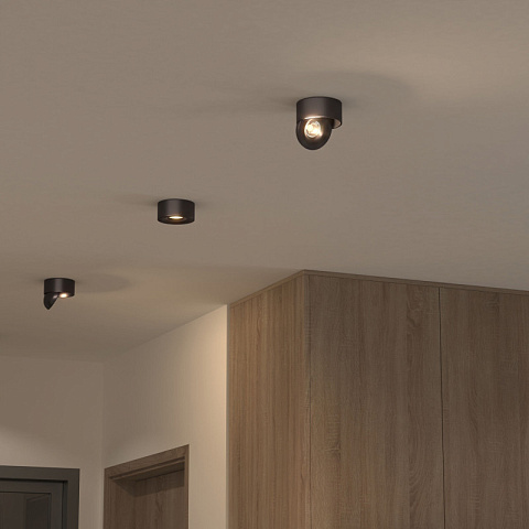 Накладной светильник Elektrostandard Glide 8W черный жемчуг (25100/LED)
