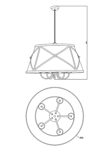Подвесная люстра Moderli V1260-5P