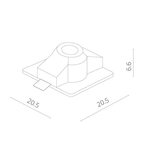 Встраиваемый светильник ARTE Lamp A9410PL-1WH