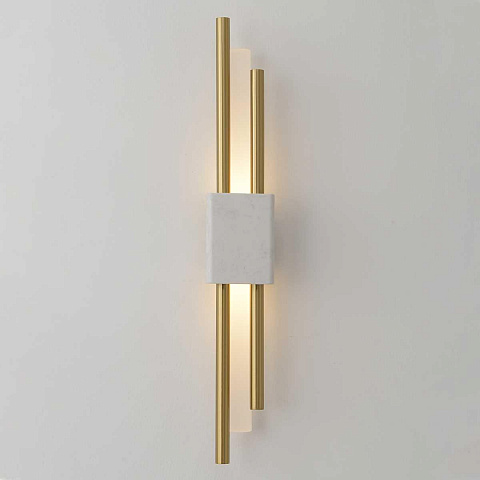 Бра Crystal Lux CARTA AP6W LED WHITE/BRASS