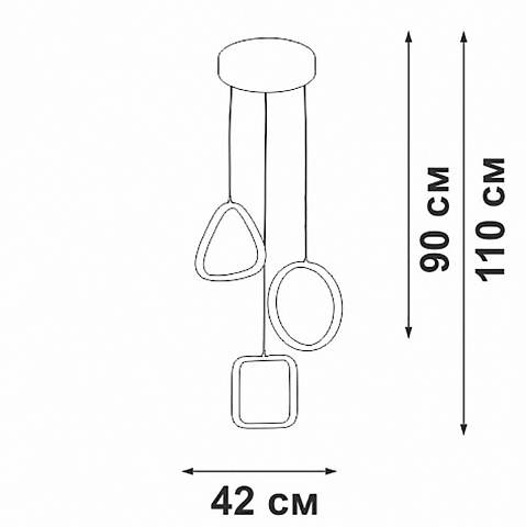 Каскадная люстра Vitaluce V30470-0/3S