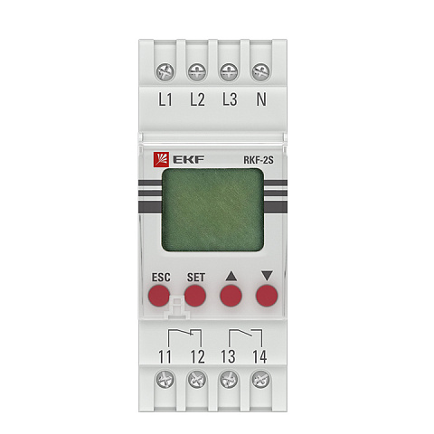 EKF PROxima Реле контроля фаз с LCD дисплеем (с нейтралью) RKF-2S