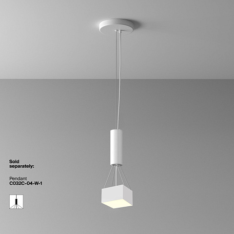 Накладной светильник Maytoni C032CL-12W3K-SQ-W