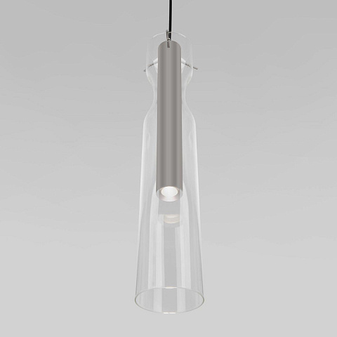 Подвесной светодиодный светильник Eurosvet Swan 50253/1 Led графит
