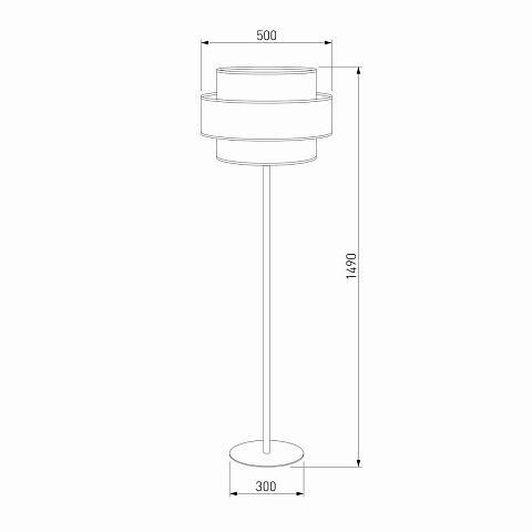 Торшер TK Lighting 6451 Trio