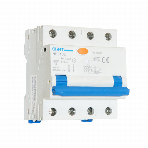 CHINT Диф. автомат NB310L/3N 3PN C16 30mA AC 6kA