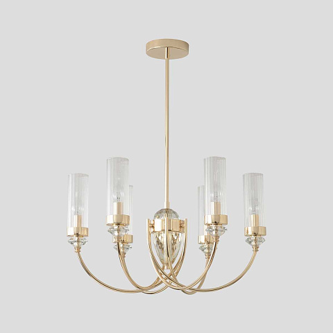 Люстра на штанге Crystal Lux SECRET SP6 GOLD
