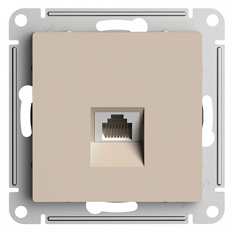 Systeme Electric AtlasDesign Песочный Розетка компьютерная RJ45, кат. 5Е, механизм