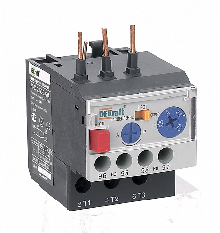 Dekraft Реле электротепл. для конт. 09-18A 0,50-0,70А РТ-03