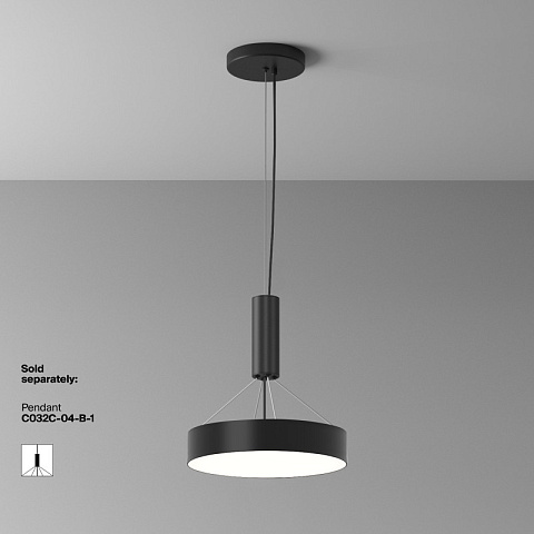 Накладной светильник Maytoni C032CL-36W4K-RD-B