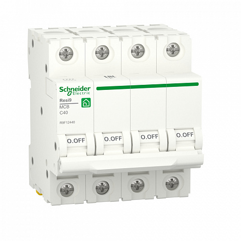 Schneider Electric RESI9 Автоматический выключатель (АВ) С 40А 4P 6000A
