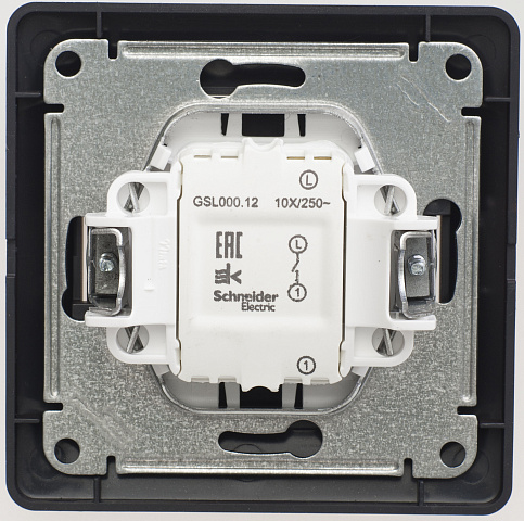 Systeme Electric Glossa Шоколад Выключатель 1-клавишный, сх.1, 10АХ (в сборе)